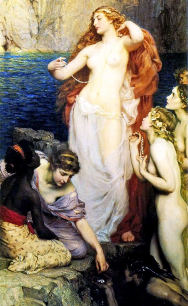 Les perles d’Aphrodite – Herbert Draper Herbert Draper 70x140