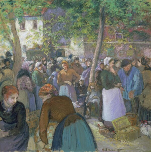 Le marché de volaille, Gisors – Camille Pissarro Camille Pissarro 70x70