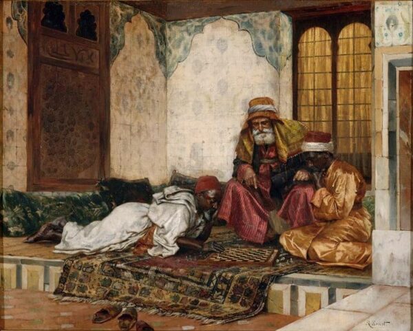 La partie d’échec – Rudolf Ernst Rudolf Ernst 85x75