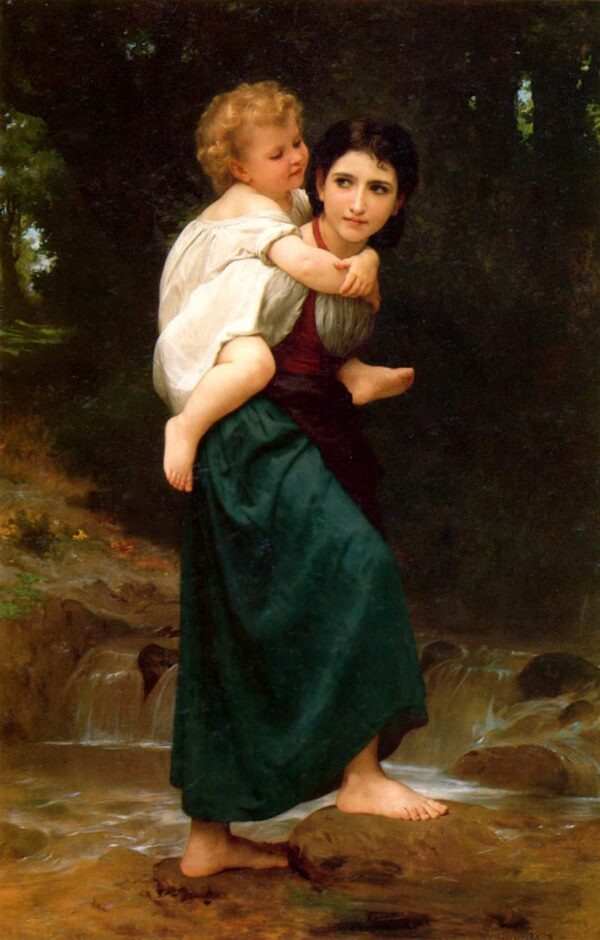 Le passage du gué – William Bouguereau William Bouguereau 70x105