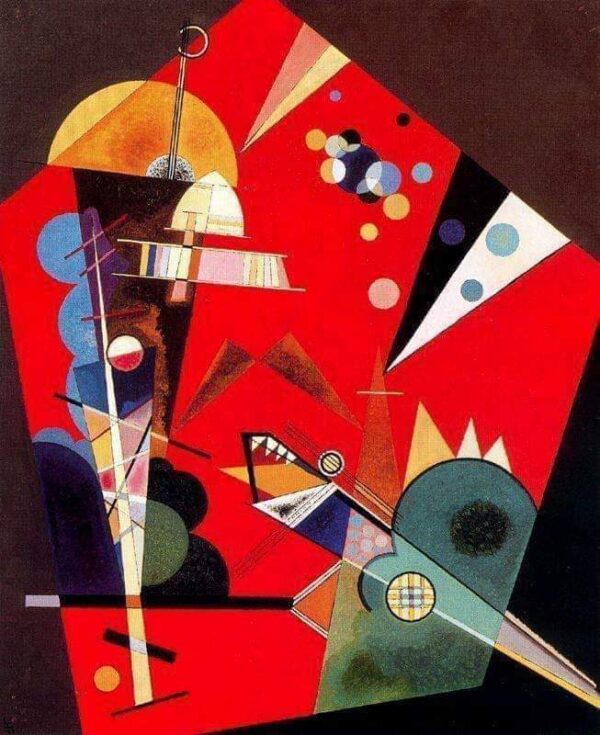 Tension en rouge 1926 – Vassily Kandinsky Vassily Kandinsky 70x85