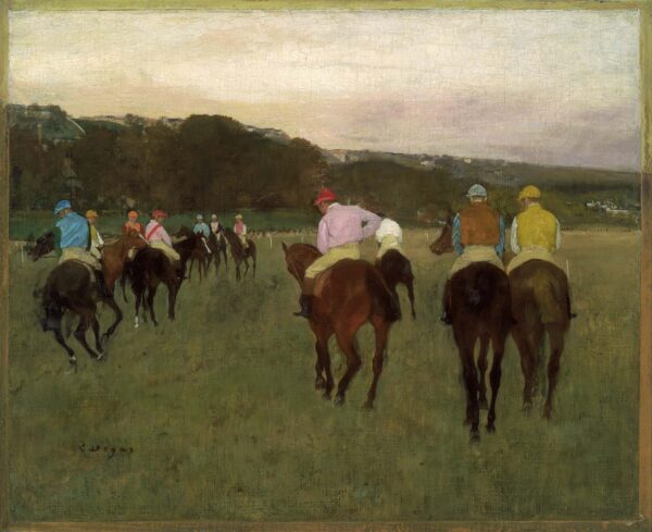 Chevaux de course à Longchamp – Edgar Degas Edgar Degas 85x75