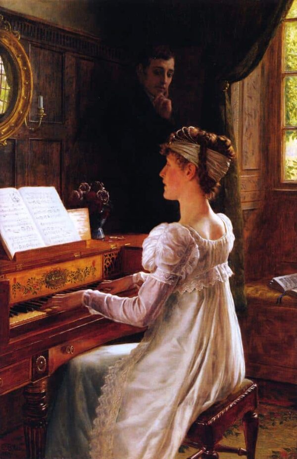 Courtiser, 1903 – Edmund Leighton Edmund Leighton 70x105