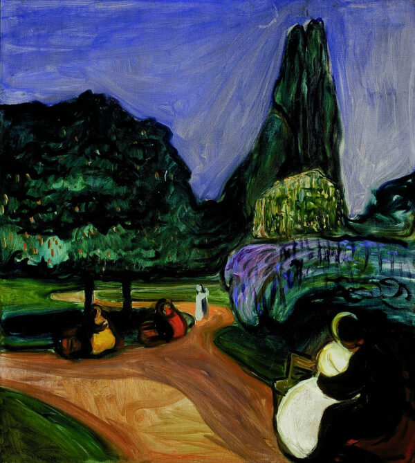 Nuit d’été à Studenterlunden – Edvard Munch Edvard Munch 70x70