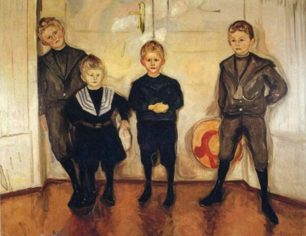 Les Fils du Dr Linde – Edvard Munch Edvard Munch 85x75