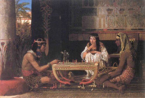 Joueurs d’échecs égyptiens – Lawrence Alma-Tadema Lawrence Alma-Tadema 105x70