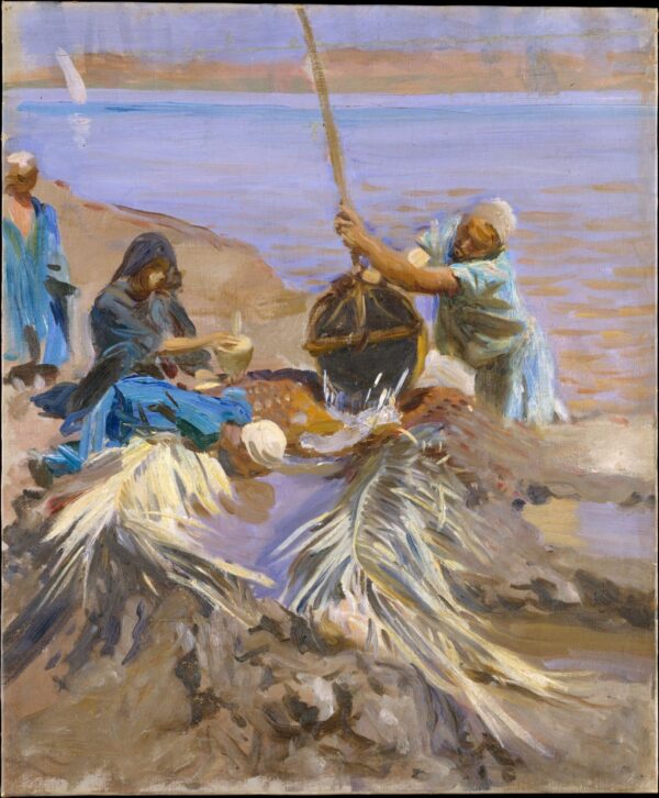 Égyptiens élevant l’eau du Nil – John Singer Sargent John Singer Sargent 70x85