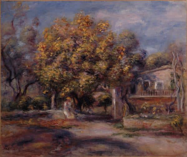 Entrée de la maison et du jardin à Cagnes – Pierre-Auguste Renoir Pierre-Auguste Renoir 85x75