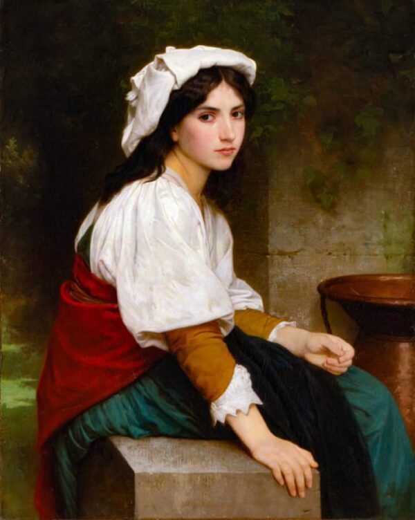 Femme italienne à la fontaine – William Bouguereau William Bouguereau 70x85