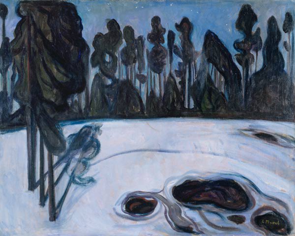 Paysage d’hiver de Edvard Munch Edvard Munch 85x75