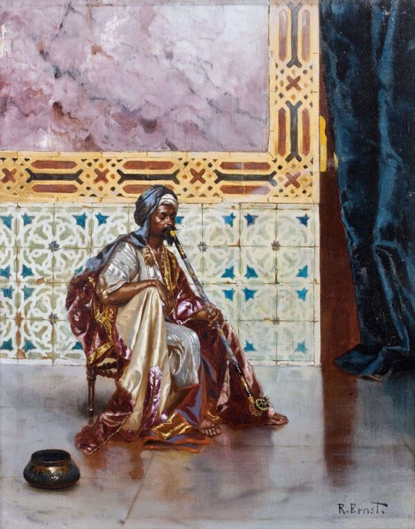 Le fumeur de chibouk – Rudolf Ernst Rudolf Ernst 70x85