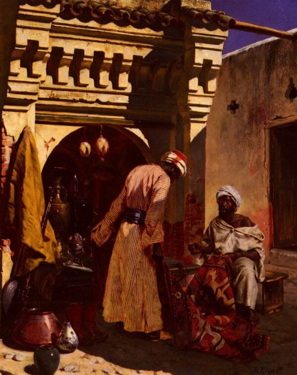 Le marchand de tapis – Rudolf Ernst Rudolf Ernst 70x85