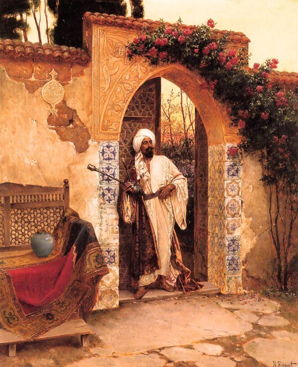 Par l’entrée – Rudolf Ernst Rudolf Ernst 70x85