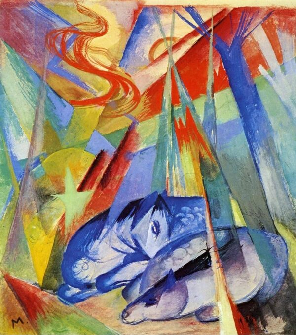 Animaux dormant – Franz Marc Franz Marc 70x70