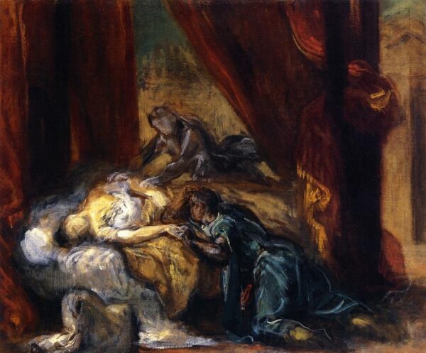 La mort de Desdémone – Eugène Delacroix Eugène Delacroix 85x75