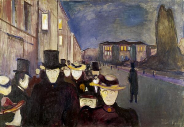 Soirée sur l’avenue Karl Johan – Edvard Munch Edvard Munch 105x70