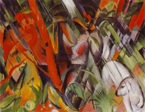 Sous la pluie – Franz Marc Franz Marc 85x75