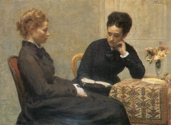 La Lecture, 1877 – Henri Fantin-Latour Henri Fantin-Latour 105x70