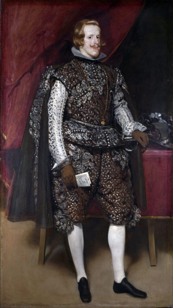 Portrait de Philippe IV d’Espagne, brun et argent – Diego Velázquez Diego Velázquez 70x120