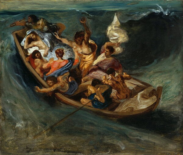 Le Christ dans l’orage sur la mer – Eugène Delacroix Eugène Delacroix 85x75