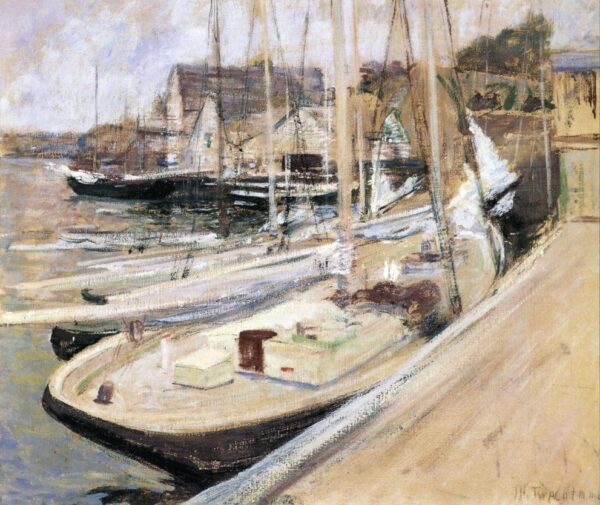 Bateaux de pêche à Gloucester – John Henry Twachtman John Henry Twachtman 85x75