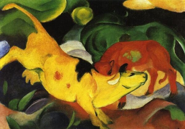 Vaches Rouge Vert Jaune – Franz Marc Franz Marc 105x70