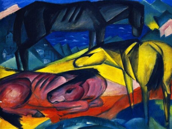 Trois chevaux II – Franz Marc Franz Marc 85x75