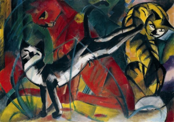 Trois chats – Franz Marc Franz Marc 105x70