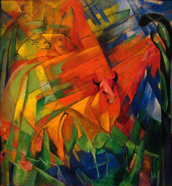 Animaux dans un paysage – Franz Marc Franz Marc 70x70