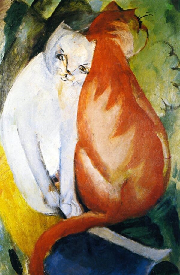 Chats, rouge et blanc – Franz Marc Franz Marc 70x105