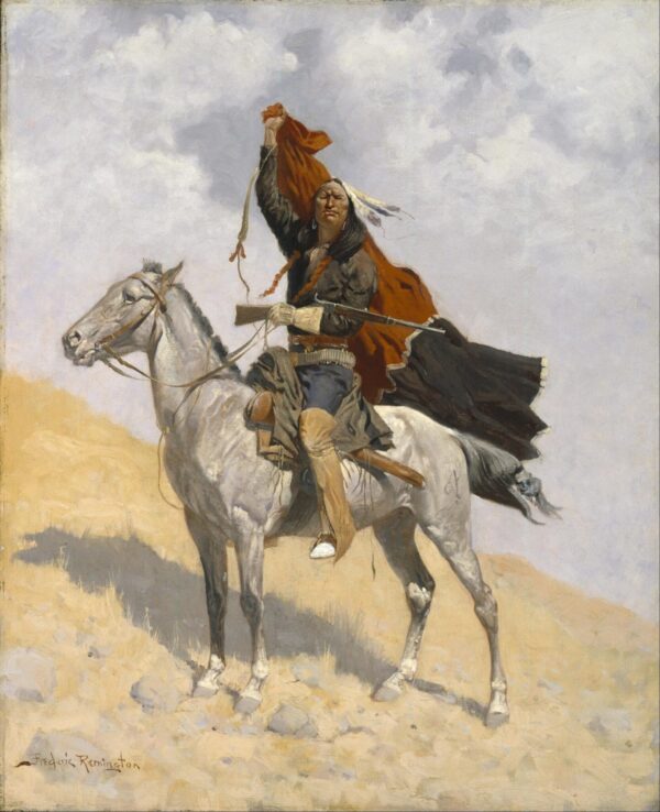 Le signal de la couverture – Frederic Remington Frederic Remington 70x85