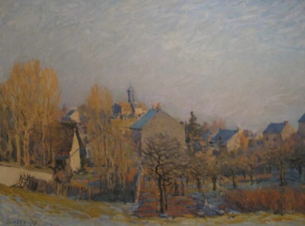 Gel à Louveciennes – Alfred Sisley Alfred Sisley 85x75