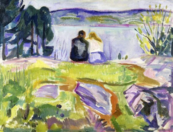 Printemps (Amoureux sur le rivage) – Edvard Munch Edvard Munch 85x75