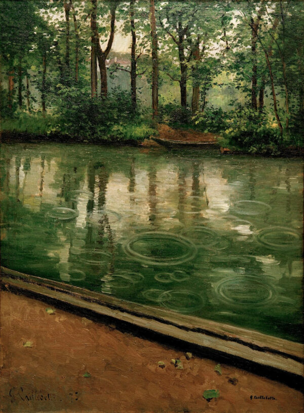 L’yerres, pluie – Caillebotte Gustave Caillebotte 70x105