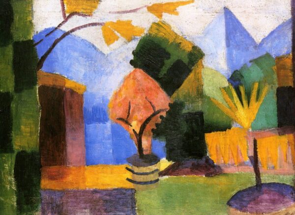 Jardin au Thuner mer – August Macke August Macke 105x70