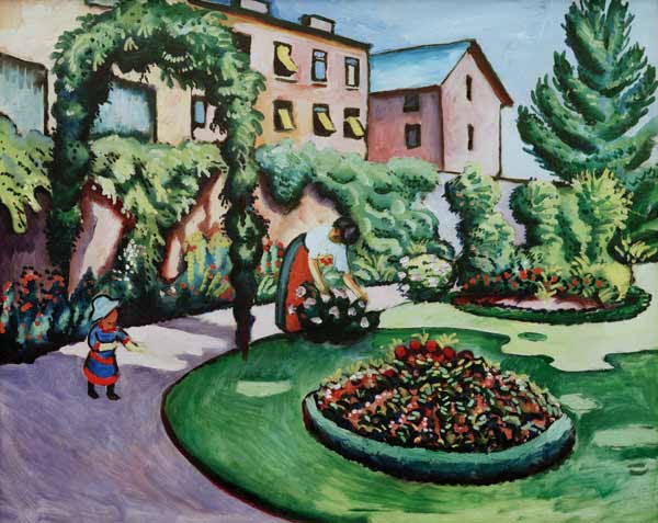 Le jardin Macke’sche à Bonn – August Macke August Macke 85x75