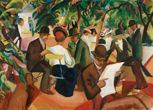 Restaurant du jardin – August Macke August Macke 105x70