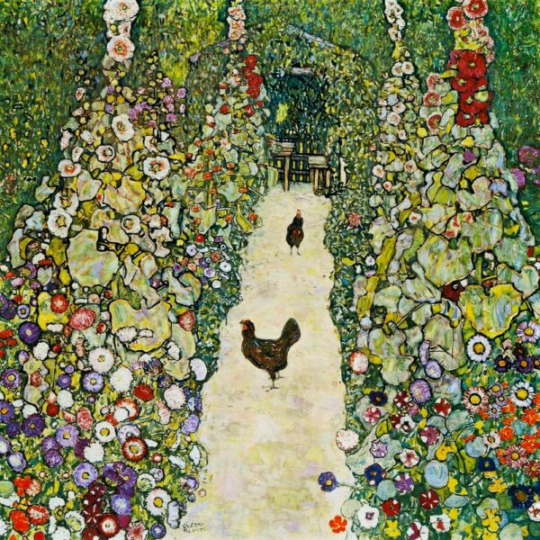 Allée de jardin avec les poules – Gustav Klimt Gustav Klimt 70x70