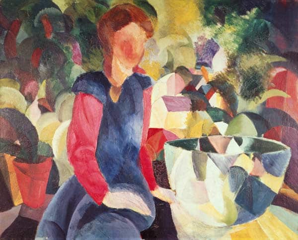 Fille avec un bol à poisson – August Macke August Macke 85x75