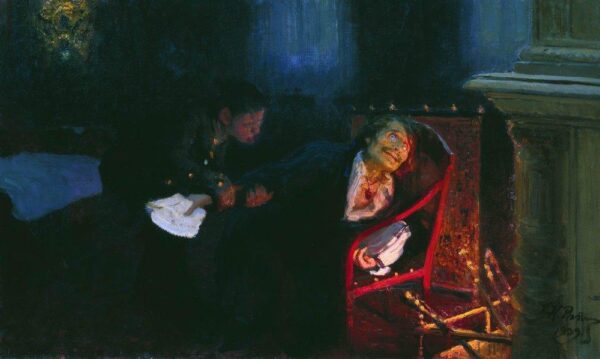 Gogol brûle le manuscrit de la deuxième partie des « Âmes mortes » – Ilya Repin Ilya Repin 105x70