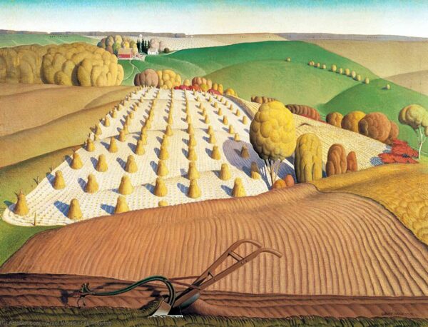 Labourage d’automne – Grant Wood Grant Wood 85x75