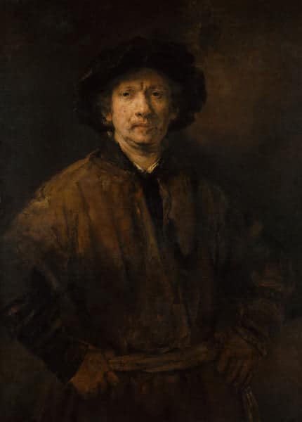 Grand autoportrait – Rembrandt van Rijn Rembrandt van Rijn 70x105