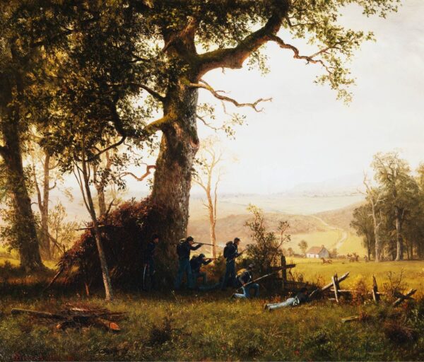 Guerre de guérilla – Albert Bierstadt Albert Bierstadt 85x75