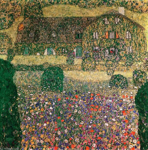 Maison de campagne sur l’Attersee – Gustav Klimt Gustav Klimt 70x70