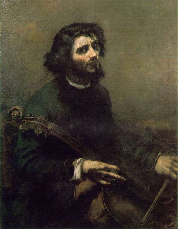 Le violoncelliste – Gustave Courbet Gustave Courbet 70x85