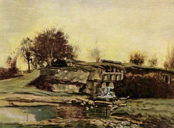 Daubigny et l’écluse d’Optevoz – Gustave Courbet Gustave Courbet 105x70