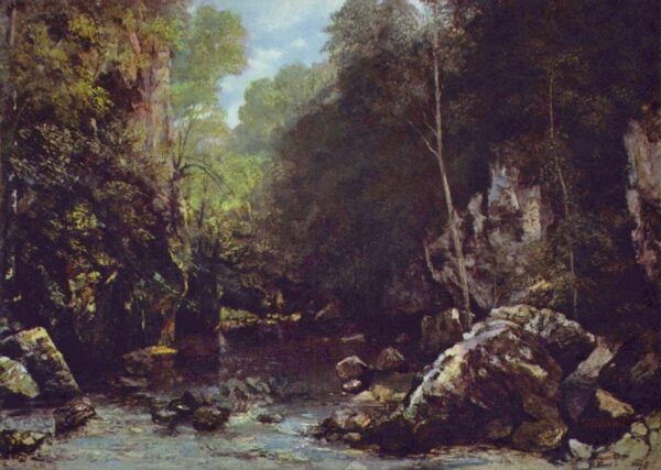 Le Ruisseau du Puits noir – Gustave Courbet Gustave Courbet 105x70