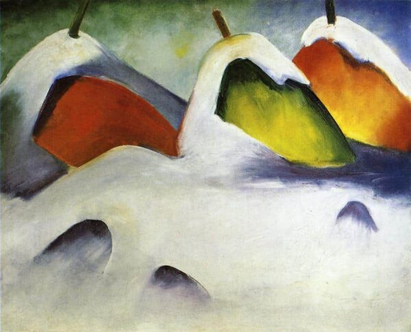 Bottes de foin dans la neige – Franz Marc Franz Marc 85x75