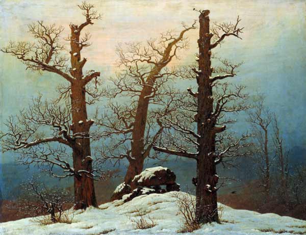 Huenengrab dans la neige – Caspar David Friedrich Caspar David Friedrich 85x75