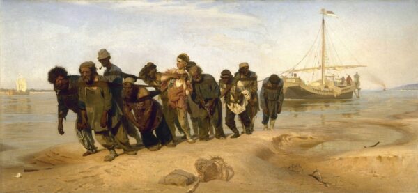 Les transporteurs de péniches sur la Volga – Ilya Repin Ilya Repin 140x70